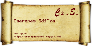 Cserepes Sára névjegykártya